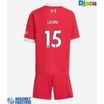 Liverpool Giovanni Leoni #15 Domaci Dres za djecu 2025-26 Kratak Rukav (+ Kratke hlače)